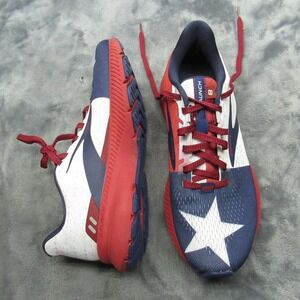 Brooks Women 8B Running Shoes Launch 8 Red Blue‎ Star USA Lightweight Active